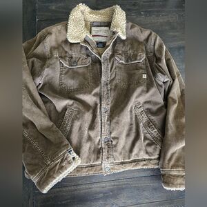 Abercrombie And Fitch Mens South Knot Sherpa Lined Corduroy Jacket Large [As Is]